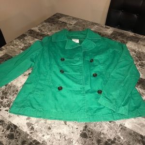 COPY - Old Navy Green Cotton Pea Coat